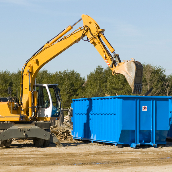 how many times can i have a residential dumpster rental emptied in Upland